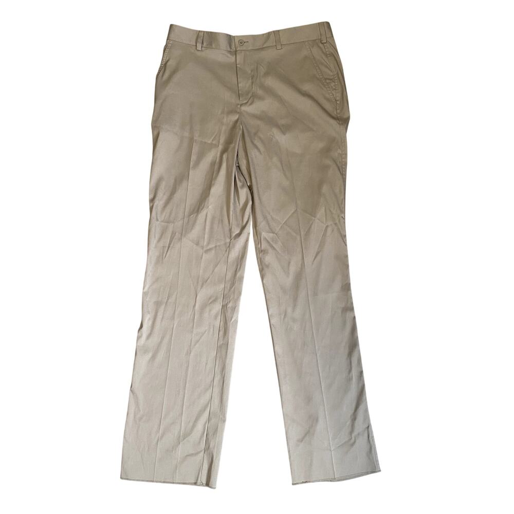 Nike Golf Dri-FIT Men's Size 36 Flat Front Beige Khaki Performance Pants